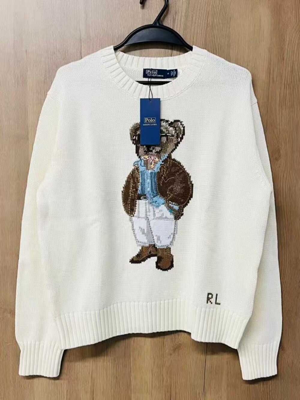 Polo Ralph Lauren Cowboy Bear Knit Sweater